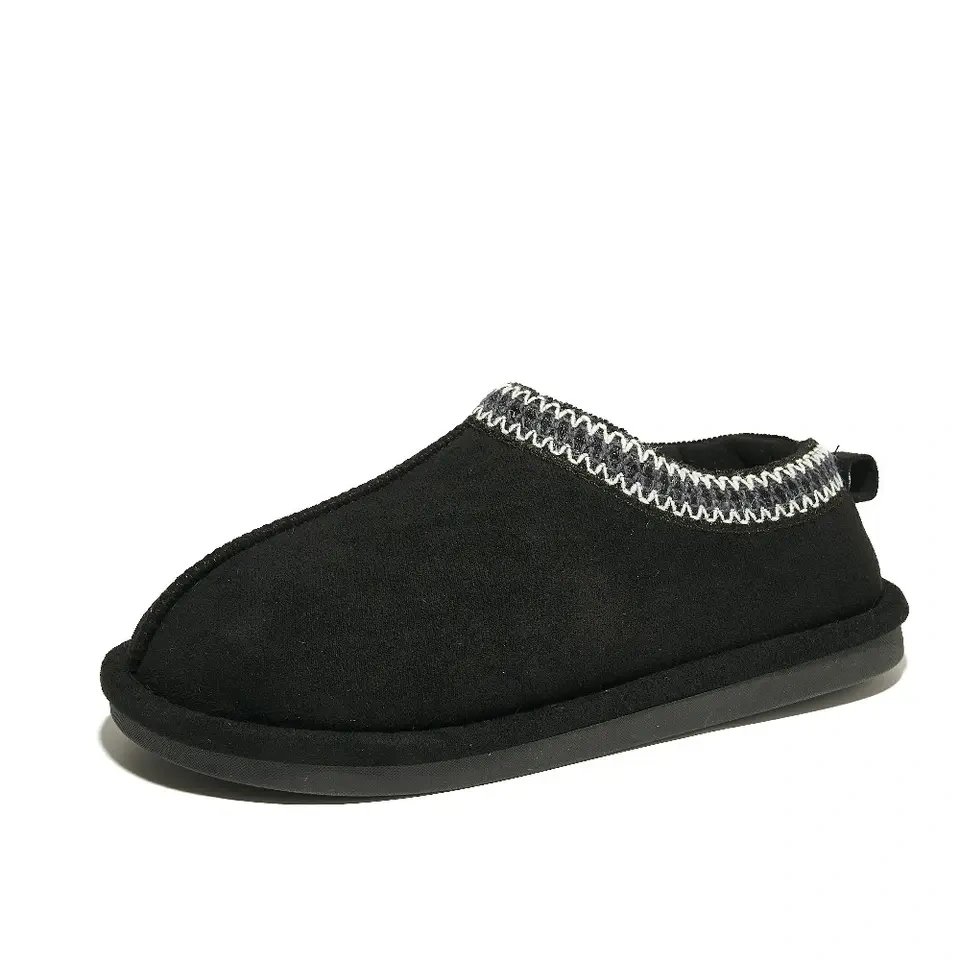 Fashion Warm Comfortable Plush Slipper With Low Sleeves Winter Hot Sale Keep Warm Slip On Indoor Slipper