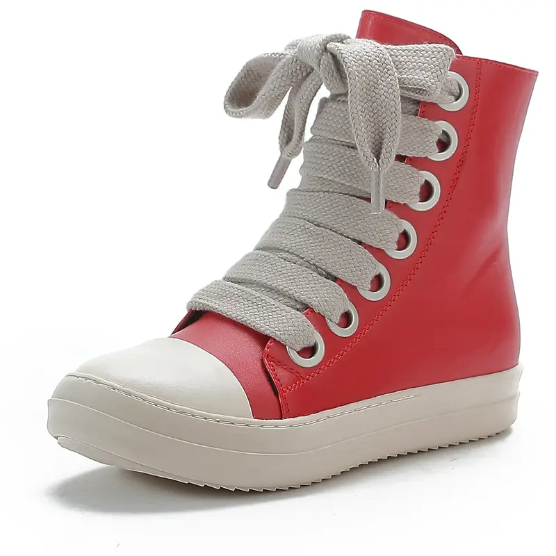 Fashion New Large Size Zipper Design Women Martin Boots Fashion Rubber Outsole Flat Women's Ankle Boots