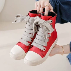 Fashion New Large Size Zipper Design Women Martin Boots Fashion Rubber Outsole Flat Women's Ankle Boots