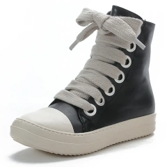 Fashion New Large Size Zipper Design Women Martin Boots Fashion Rubber Outsole Flat Women's Ankle Boots