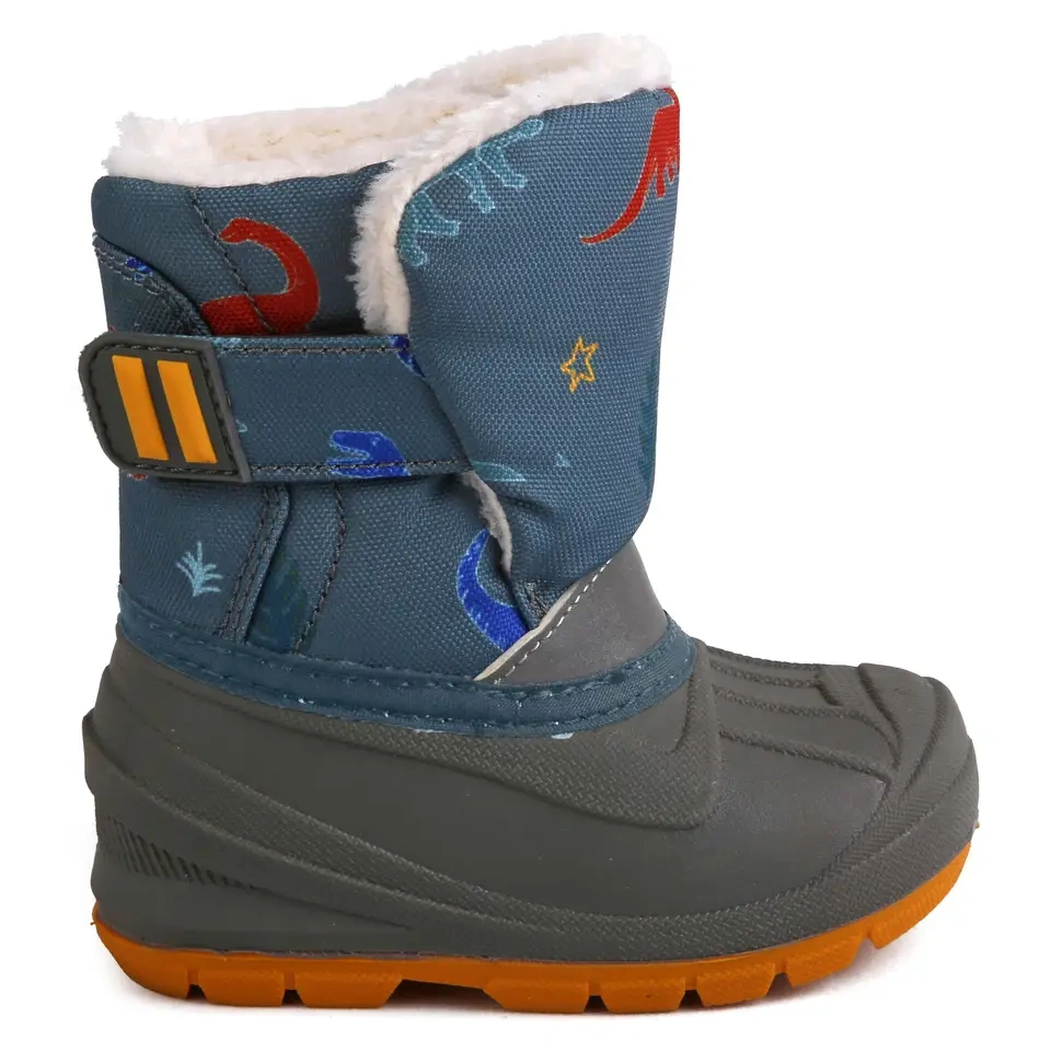 Light Weight Plush Warm Waterproof Winter Snow Kids Boots Unisex Cute Cartoon Forest Animals Dinosaur Kids Winter Shoes Boots