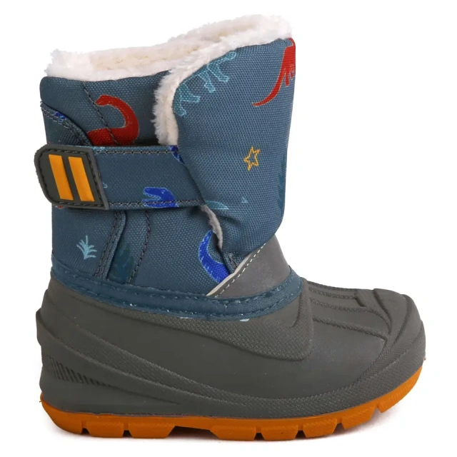 Light Weight Plush Warm Waterproof Winter Snow Kids Boots Unisex Cute Cartoon Forest Animals Dinosaur Kids Winter Shoes Boots