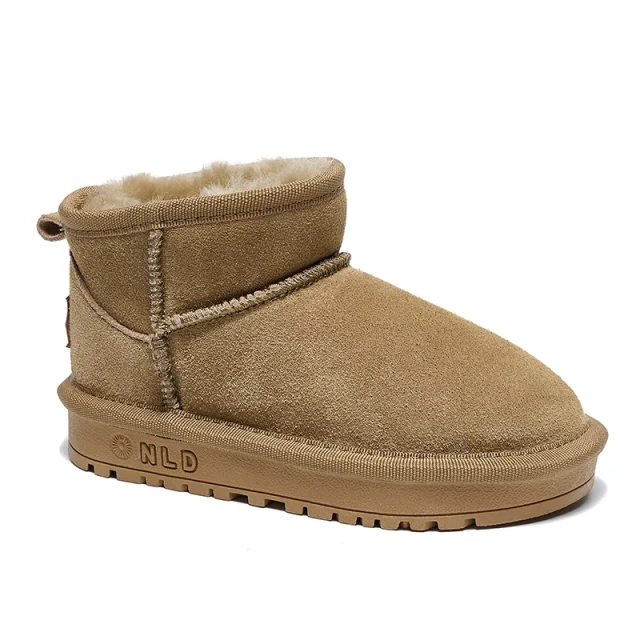 Wholesale Plush Warm Anti-slip Waterproof Winter Snow Boots Shoes for Kids Unisex Fashion Soft TPR Sole Snow Boots