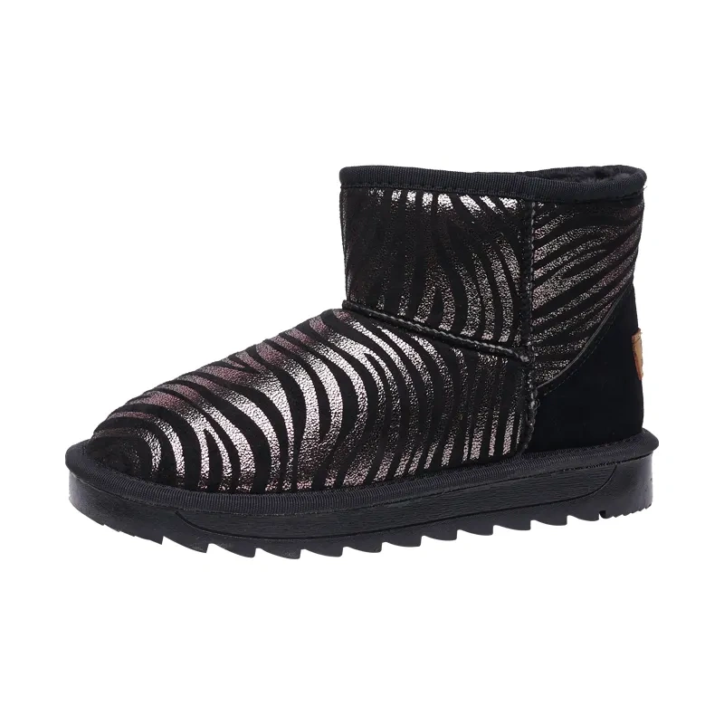 New Stock Winter Fashion Ladies Ankle Snow Boots Classic Woman Warm Comfortable All Match Flat Snow Boots