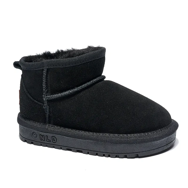 Wholesale Plush Warm Anti-slip Waterproof Winter Snow Boots Shoes for Kids Unisex Fashion Soft TPR Sole Snow Boots
