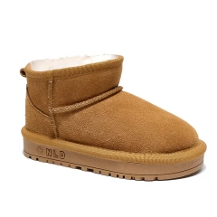 Wholesale Plush Warm Anti-slip Waterproof Winter Snow Boots Shoes for Kids Unisex Fashion Soft TPR Sole Snow Boots