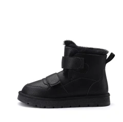 Wholesale Fashion Three Colors Thickening Plush Flat Snow Boots For Women New Trendy Winter Ladies Snow Boots