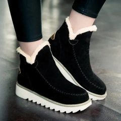 Winter Comfortable Women's Thermal Ankle Snow Boots Fashion Trendy Slip-on Warm Snow Shoes For Women