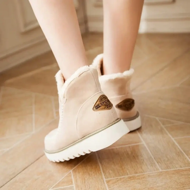 Winter Comfortable Women's Thermal Ankle Snow Boots Fashion Trendy Slip-on Warm Snow Shoes For Women
