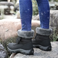 Wholesale Large Size Women's Outdoor Anti-slip Warm Snow Boots Winter Women's Waterproof Thick Snow Boots