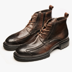 Classic high-top lace-up Martin boots are comfortable and wear-resistant, suitable for various occasions