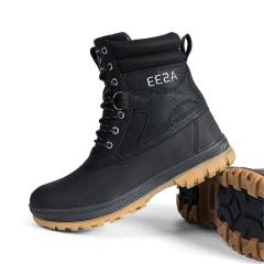 New manufacturer produces comfortable high-top boots Stylish outdoor men's lace-up boots