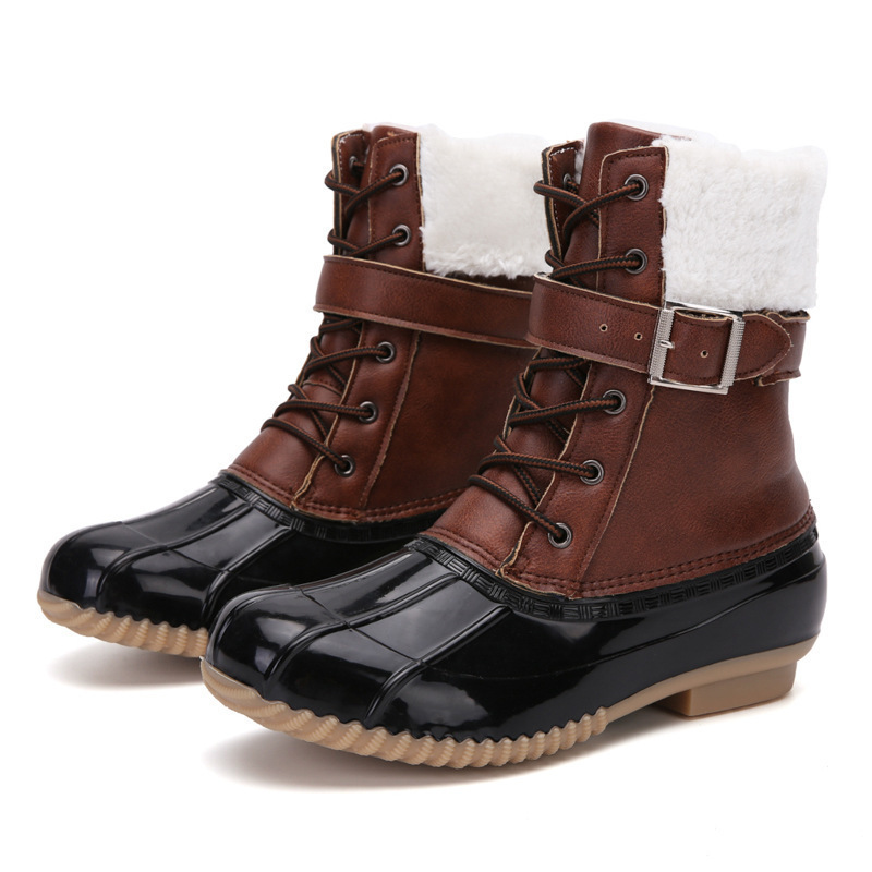 Wholesale high quality new  shoes plus velvet and thick high help snow boots designed for ladies