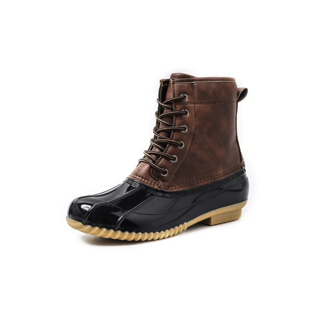 New fashion design warm and fleece thick shoes cold and waterproof rubber boots for women