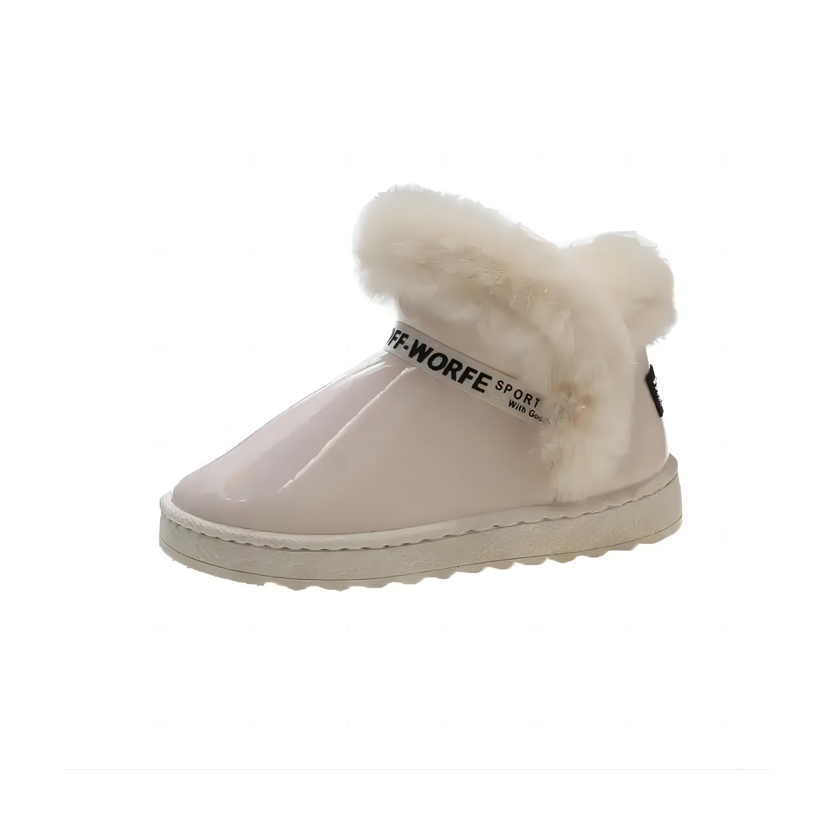 Wholesale New Trendy Plush Thick Waterproof Plush Fur Snow Boots Thick Sole And Bright Upper Women Ankle Snow Boots