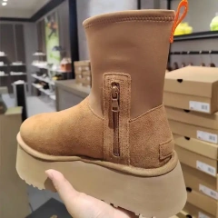 Wholesale Elastic Stocking Women's Winter Boots With Thick Soles Women's Elevating Snow Boots Thickened Cotton Boots