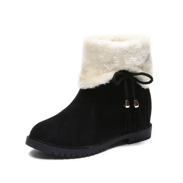 Wholesale New Fashion Two Wearing Methods Lady Snow Boots Suede Warm Women Winter Ankle All Match Snow Boots