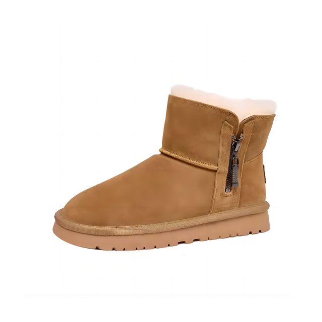 New Style Cow Suede Thick Sole Wool Women Snow Boots Wholesale Light Trend Women Large Size Snow Boots