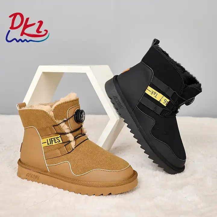 Wholesale New Version Large Size Thick Soled Plush Women Snow Boots Trend Women Winter Suede Winter Boots