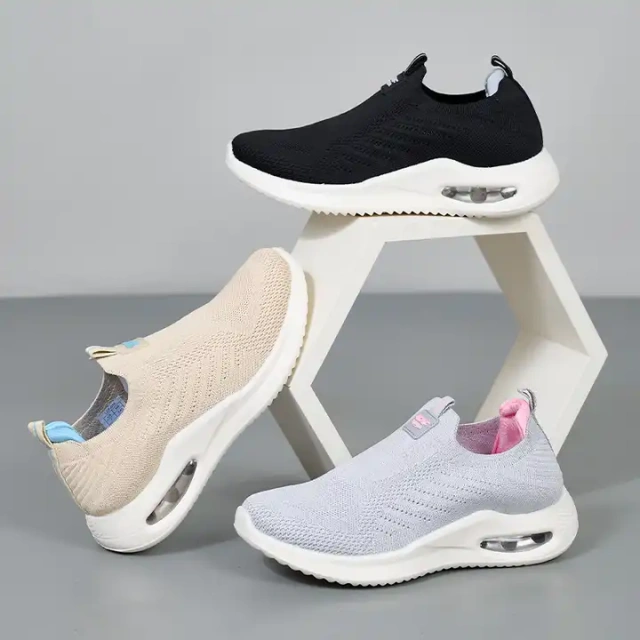 Custom Women' s Walking Style Casual Shoes Shoes Fashion Breathable Light Weight Slip-on Sneakers Shoes