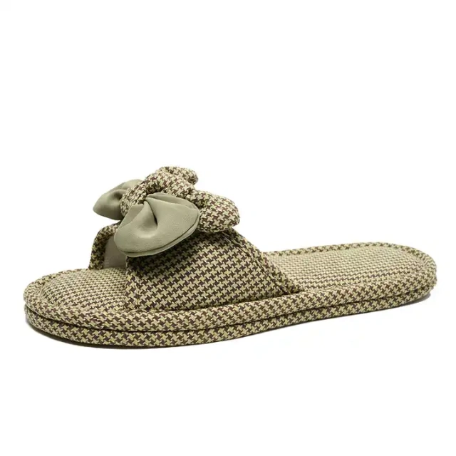 Custom Fashion Cotton Fabric Quiet Comfortable Home Slippers Wholesale Comfortable Indoor Breathable Slippers