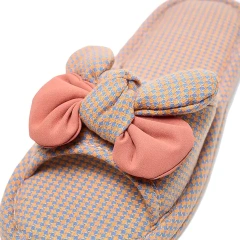 Custom Fashion Cotton Fabric Quiet Comfortable Home Slippers Wholesale Comfortable Indoor Breathable Slippers