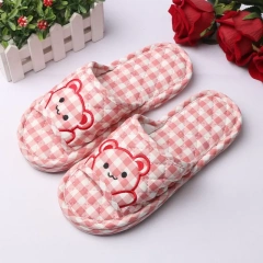 Fashion Cute Litter Bear Comfortable Home Soft Slippers Wholesale Quiet And Comfortable Bedroom Couple Slippers