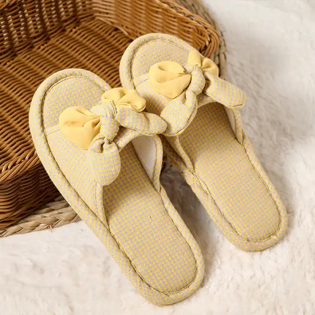 Custom Fashion Cotton Fabric Quiet Comfortable Home Slippers Wholesale Comfortable Indoor Breathable Slippers