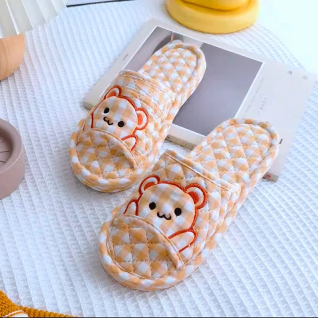 Fashion Cute Litter Bear Comfortable Home Soft Slippers Wholesale Quiet And Comfortable Bedroom Couple Slippers