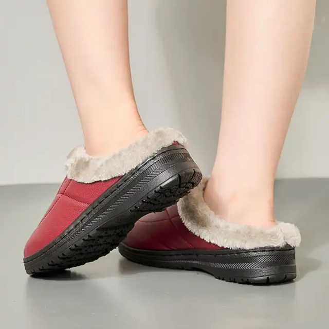Bairuilun wholesale Home soft warm plush custom slippers for women Solid colors anti-slip thick sole ladies slipper for women