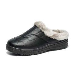 Bairuilun wholesale Home soft warm plush custom slippers for women Solid colors anti-slip thick sole ladies slipper for women