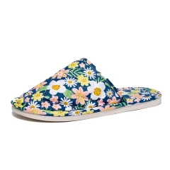 Fashion Cotton Fabric Thermal Comfortable Home Slippers Wholesale Quiet And Comfortable Indoor Couple Slippers