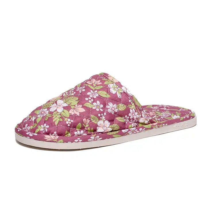 Fashion Cotton Fabric Thermal Comfortable Home Slippers Wholesale Quiet And Comfortable Indoor Couple Slippers