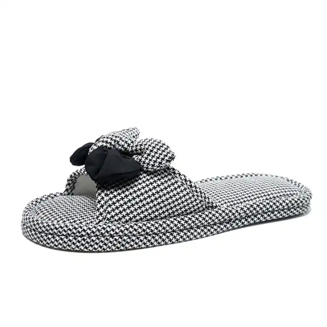 Custom Fashion Cotton Fabric Quiet Comfortable Home Slippers Wholesale Comfortable Indoor Breathable Slippers