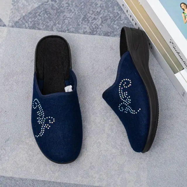 Non-Slip Comfortable women'S Warm Indoor Wool Felt Cotton Slippers In Winter For women