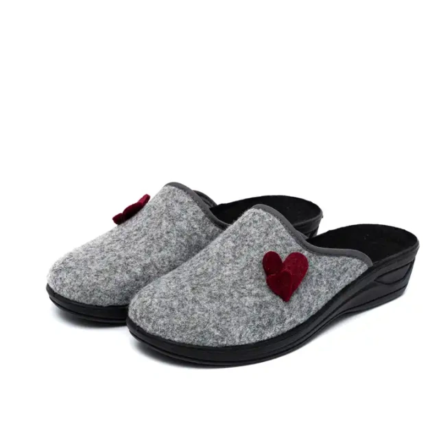 Non-Slip Comfortable women'S Warm Indoor Wool Felt Cotton Slippers In Winter For women