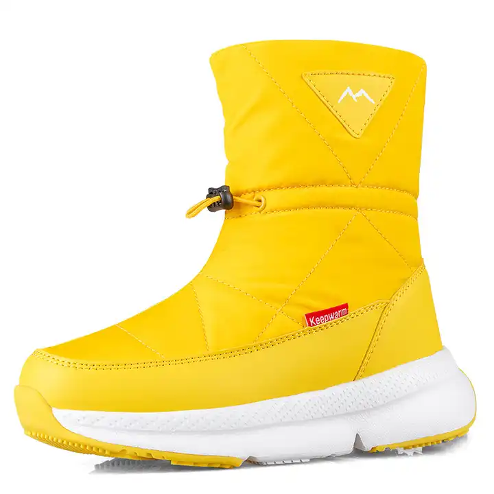 Winter Outdoor Anti-slip Women Colorful Casual Snow Boots Warm Waterproof Women's Snow Boots With Lace And Zipper