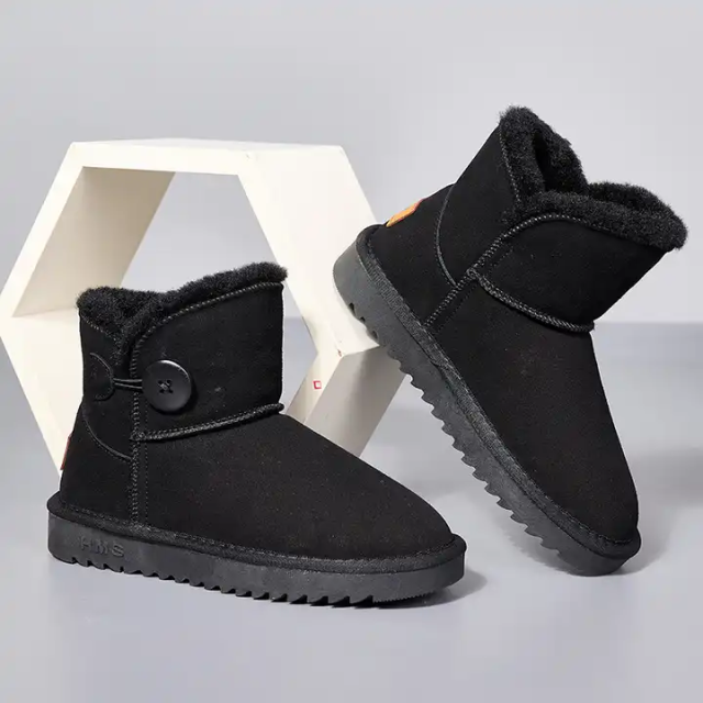 Wholesale Plush Warm Winter Shoes Boots for Women Fashion Trend Black Brown Winter Snow Boots for Women