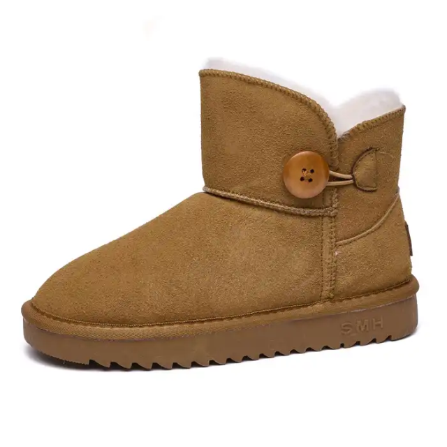 Wholesale Plush Warm Winter Shoes Boots for Women Fashion Trend Black Brown Winter Snow Boots for Women