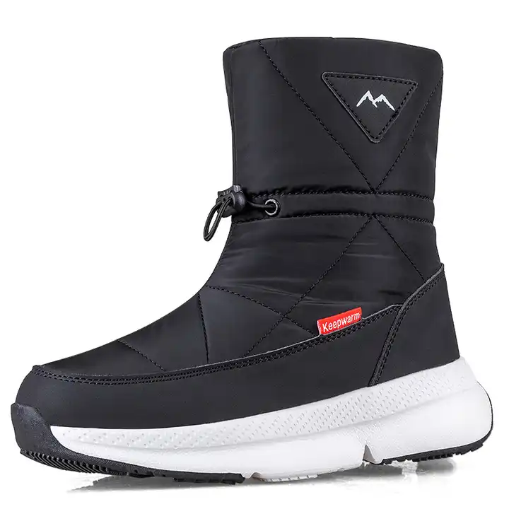 Winter Outdoor Anti-slip Women Colorful Casual Snow Boots Warm Waterproof Women's Snow Boots With Lace And Zipper