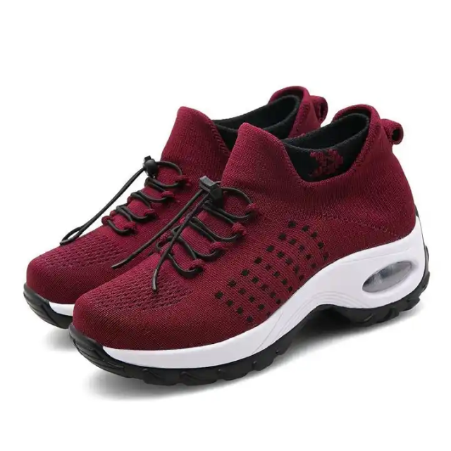 Fashion Summer New Light Comfortable Elastic Top Line Sport Casual Shoes Soft Breathable Mesh Running Casual Shoes For Women