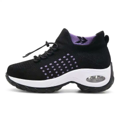 Fashion Summer New Light Comfortable Elastic Top Line Sport Casual Shoes Soft Breathable Mesh Running Casual Shoes For Women