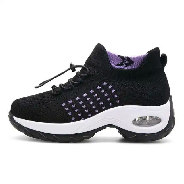 Fashion Summer New Light Comfortable Elastic Top Line Sport Casual Shoes Soft Breathable Mesh Running Casual Shoes For Women