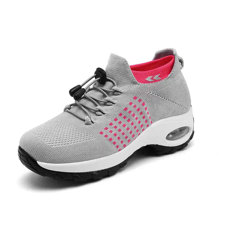 Fashion Summer New Light Comfortable Elastic Top Line Sport Casual Shoes Soft Breathable Mesh Running Casual Shoes For Women