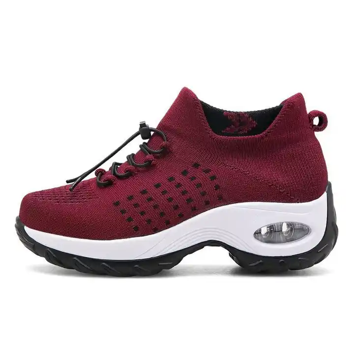 Fashion Summer New Light Comfortable Elastic Top Line Sport Casual Shoes Soft Breathable Mesh Running Casual Shoes For Women