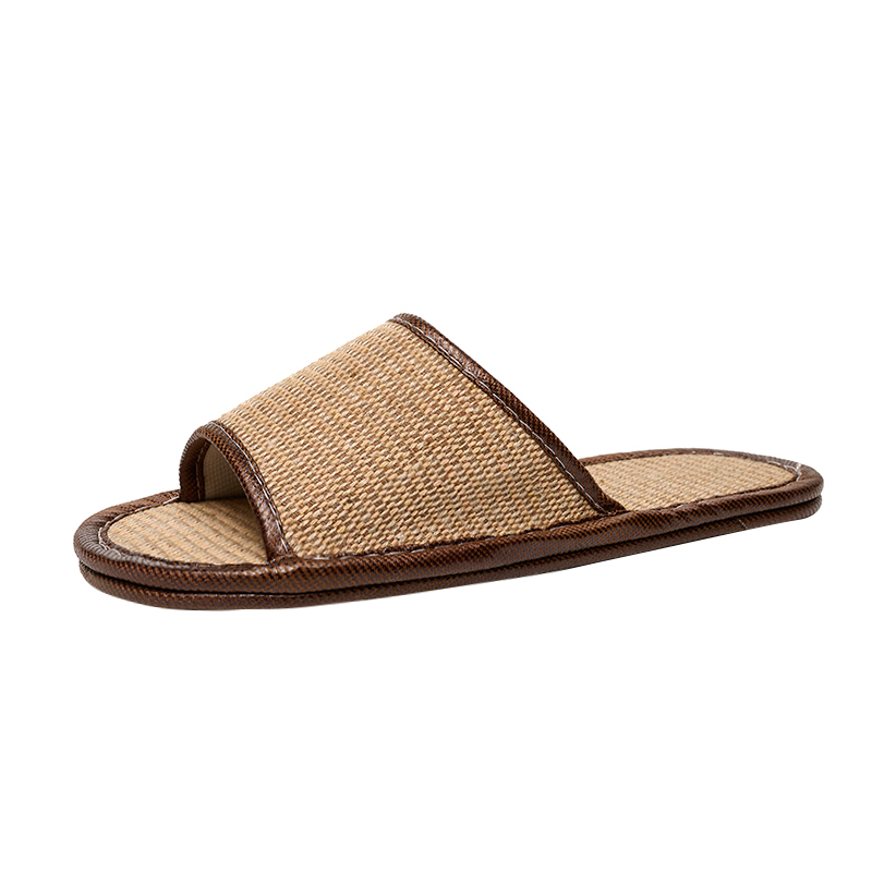 Indoor Slippers Wooden Floor Cotton Linen Slippers Home Anti-slip Silent Linen Woven Sweat-absorbing Breathable Slippers