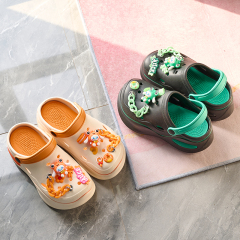 Summer Beach Sandals Girls Cartoon Slippers Flat Eva Thick Sole Garden Shoes For Women Wholesale Clogs & Mules