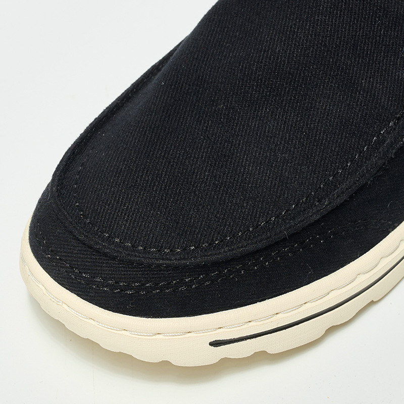 Spring New Canvas Shoes Men Breathable Comfortable Cloth Shoes Slip-on Ankle Lazy Soft Soled Board Shoes Wholesale