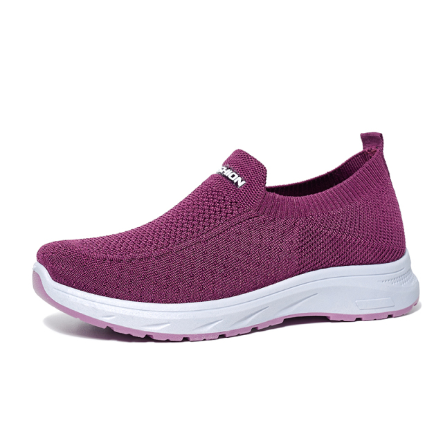 Summer Casual Breathable Fashion Soft Soled Women Walking Style Shoes Light Comfortable Casual Shoes Wholesale