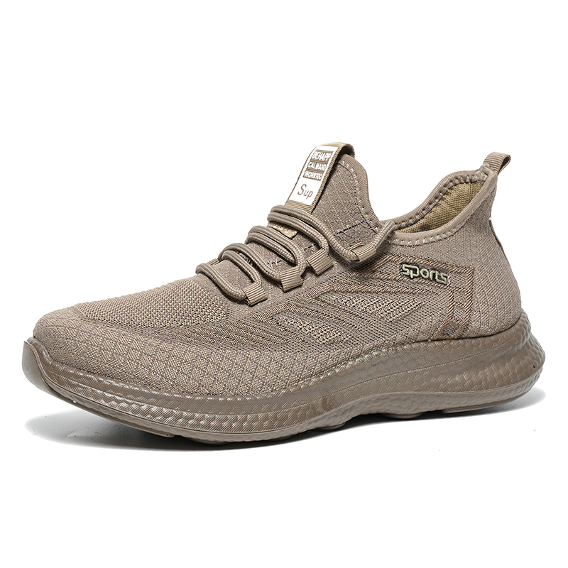 Summer New Comfortable Fly Woven Sneakers Breathable Soft Sole Casual Shoes Men Sports Light Mesh Shoes